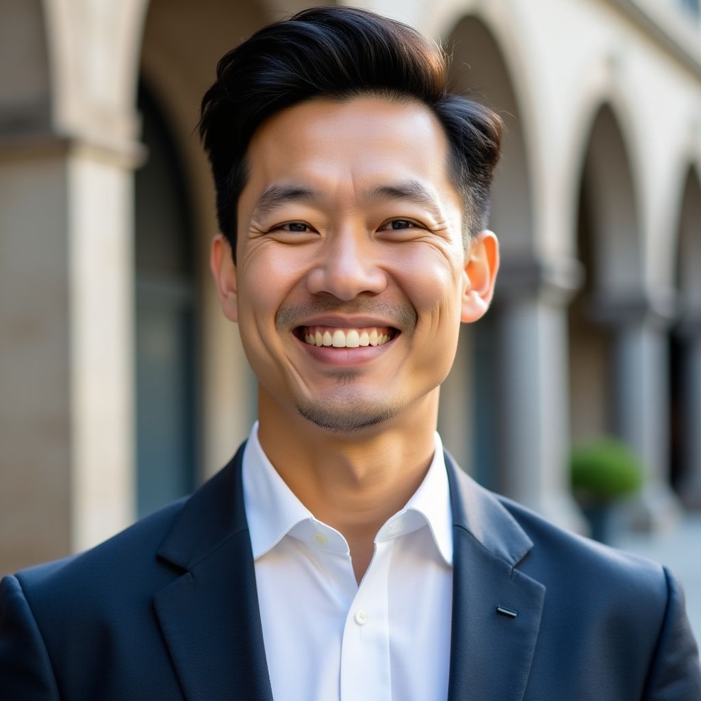 Portrait of David Chen, expert in Hong Kong history